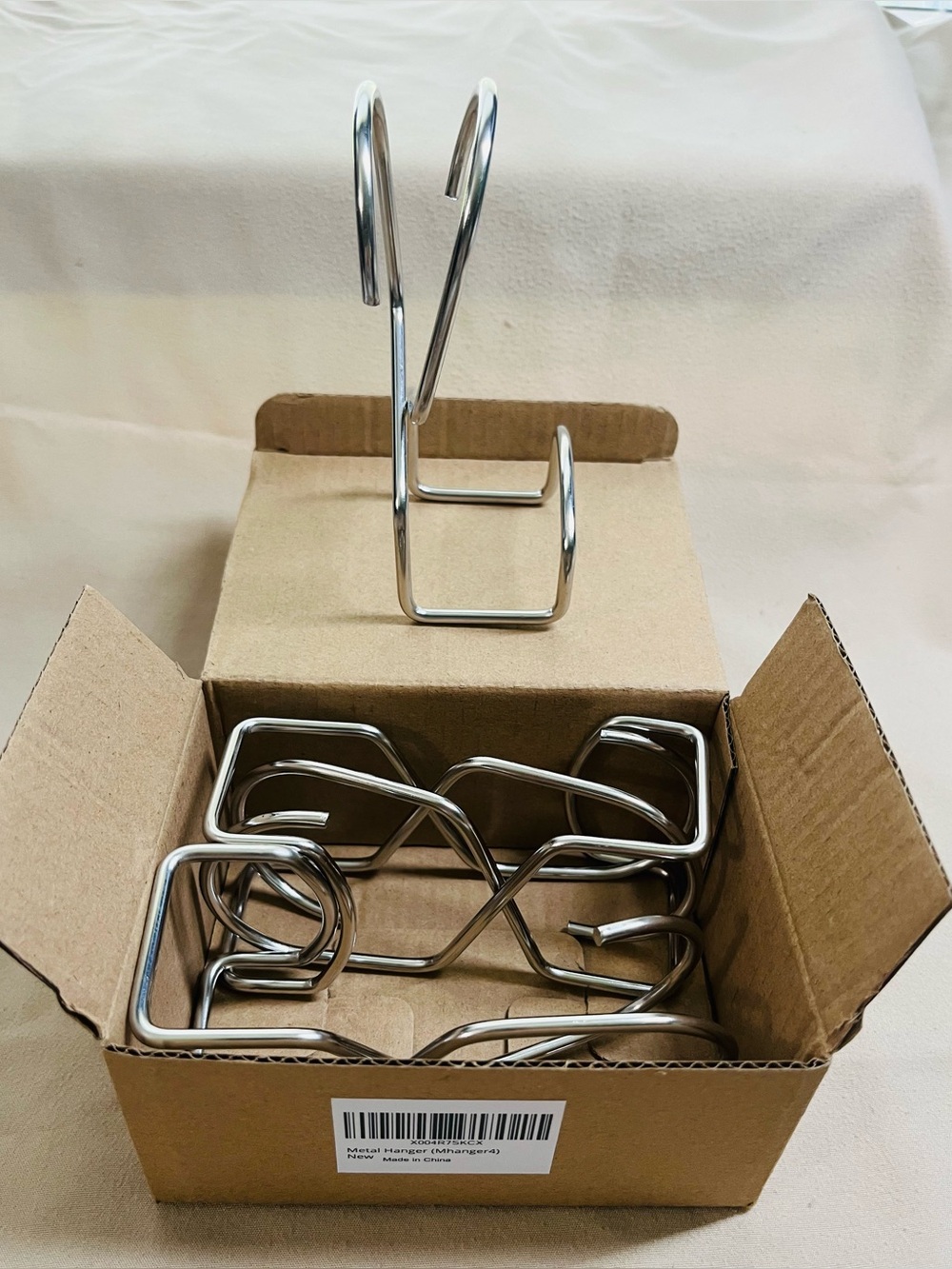 Chrome Metal Closet Purse Hanger Set - Silver - 4 Hangers.